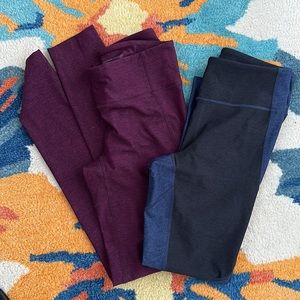 2 pairs Outdoor voices leggings small